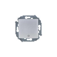 Механизм кнопки клавишной 1-м с пиктограм. 16А 250В 15 винтовой зажим алюм. 1591150-033