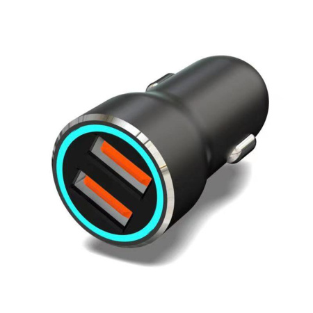 Устройство зарядное автомобильное c двумя портами (USB-A + USB-A) c LED-подсветкой 12Вт  18-2242-5