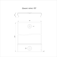 Крышка для лотка осн.100 L3000 HDZ  PR16.1194