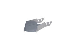 Лоток монтажный угловой горизонтальный 45 град. 150х150 сталь 2мм ЛУ45Г.150.150.442.2.1 СОЭМИ Н0121340753