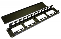 Организатор кабельный CM-2U-ML-COV метал. с крышкой 19дюйм 2U  16490