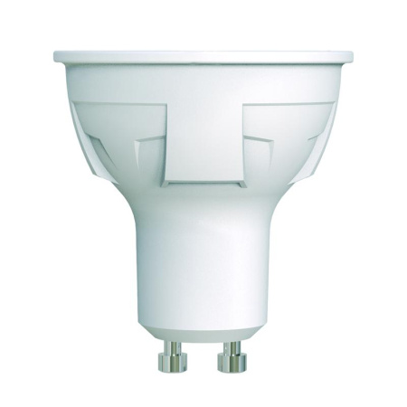 Лампа светодиодная LED-JCDR 6W/WW/GU10/FR/DIM PLP01WH Яркая JCDR 6Вт матовая 3000К тепл. бел. GU10 диммир. (упак. картон)  UL-00003990