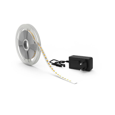 Лента светодиодная Basic 2835/120-SMD 12Вт 3000К тепл. бел. IP65 1200лм/м 12В 8мм драйвер (уп.5м)  BT070
