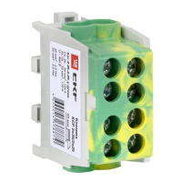 Клемма распределительная КСР с двойн. винтом 2х35/2х25 желт./зел. PROxima  ksr-2.35-2.25-y-green Клемма распределительная КСР с двойн. винтом 2х35/2х25 желт./зел. PROxima  ksr-2.35-2.25-y-green