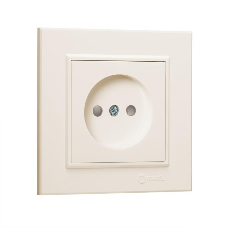 Розетка б/з (Керамика) СП Karea 16А IP20 крем.  56010002