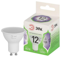 Лампа светодиодная GREEN LINE MR16-12W-865-GU10 GL GU10 12Вт софит свет холод.  Б0067074