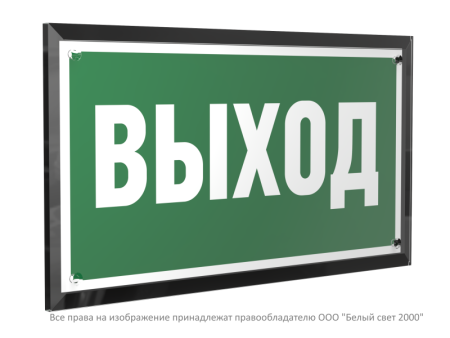 Знак безопасности PT-32178-Black.E22 "Выход "  a32233
