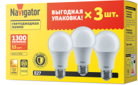Лампа светодиодная 95 318 NLL-A60-13-230-2.7K-E27-PACK3  95318