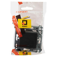 Переключатель 1-кл. СП Avanti "Черный матовый"  4412113