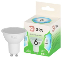 Лампа светодиодная GREEN LINE MR16-6W-840-GU10 GL GU10 6Вт софит яркий свет бел.  Б0067077