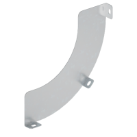 Перегородка SEP для угла CS90 H50 в комплекте с крепеж. элементами гор. оцинк.  SSC90500KHDZ