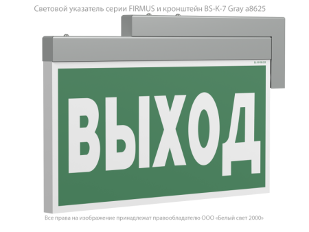 Оповещатель пожарный световой BS-FIRMUS-10-F1-12 Gray  a24771