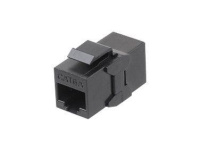 Адаптер проходной (coupler) Keystone Jack RJ45 (8P8C) кат.6A 4 пары CA2-KJ-C6A-BK черн.  444917