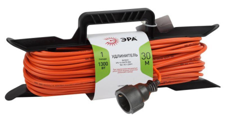 Удлинитель-шнур на рамке 1х30м с заземл. 6А IP20 UFx-1e-3х0.75-30m ПВС 3х0.75  Б0046827