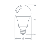 Лампа светодиодная 61 476 NLL-A60-10-24/48-4K-E27 10Вт грушевидная матовая 4000К нейтр. бел. E27 800лм 24-48В низковольтная Navigator 61476