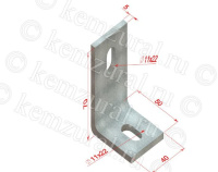 Уголок монтажный УСТ 70х50х40 УХЛ1 (5.0мм) гор. цинк  750 64009k 19