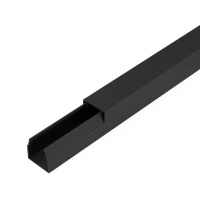 Кабель-канал 12х12 L2000 с двойн. замком черн.  PR03.0208