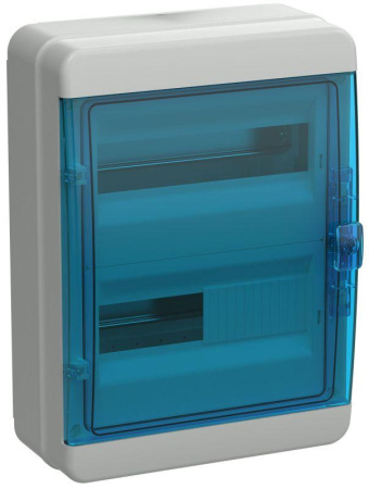 Корпус пластиковый КМПн-24 IP65 син. прозр. дверь TEKFOR  TF5-KP72-N-24-65-K03-K07