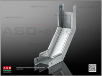 Угол для лотка глух. верт. 90град. вверх 150х100 0.7мм ЛУВГзоц оцинк. облегчен. с замком  EI-21.04.21.066