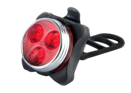 Фонарь аккумуляторный велосипедный BR3-L03 3SMD 12лм IP44 задний 4 режима: 100проц./50проц./частое мигание/редкое мигание USB  5034235