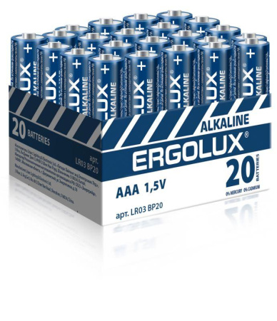 Элемент питания алкалиновый AAA/LR03 1.5В Alkaline BP-20 ПРОМО (уп.20шт)  14674