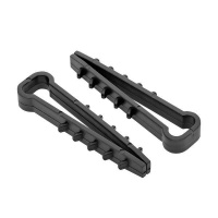 Дюбель-хомут d5-8мм для плоского кабеля нейлон черн. (уп.100шт) PROxima  plc-nccf-5x8b