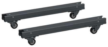Комплект роликов для шкафа шир. 800мм черн. LINEA S  LS-SRS05-800