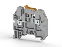 Клеммник с размыкателем на DIN-рейку 4кв.мм сер. ASK 3A  353109