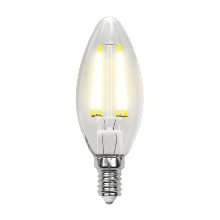 Лампа светодиодная LED-C35-5W/WW/E14/CL/MB GLM10TR форма "свеча" прозр. Multibright свет теплый бел. 3000К 100-50-10 упак. картон  UL-00002367