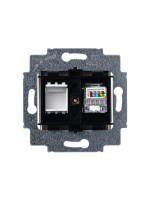 Розетка компьютерная Levit RJ45 кат.5E с заглушкой кофе макиато  2CHH295117A6018