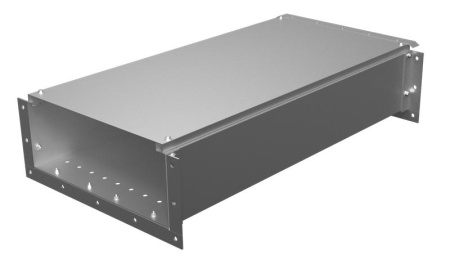 Короб ККБ-ПО-0.2/0.5-1 1м 2.0мм одноканальный кабельный (рамка 4мм гор.оцинк.; обшивка гор.оцинк.)  KKB.PO.25.1020.HDZ/HDZ