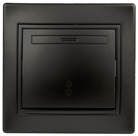 Переключатель 1-кл. СП Plano 10А IP20 1-103-05 250В антрацит  Б0053750