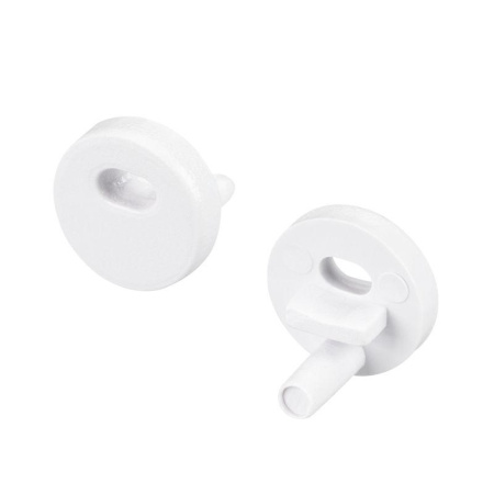 Заглушка ARH-ROUND-D8 с отверстием пластик  037401