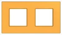 Рамка 2-м Unica quadro оранж. SchE MGU4.704.29