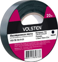 Изолента V02-7B-18х19-20 0.18х19мм (рул.20м) черн.  9789