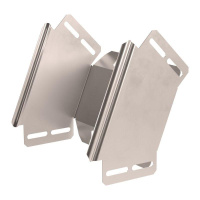 Угол для лотка вертикальный внешний 90град. 200х100 с крышкой Стандарт INOX (AISI 409)  PR16.3056