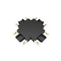 Коннектор MTR16 CX-BL X-обр. накладной шинопровод низковольтный Pro черн.  5057357