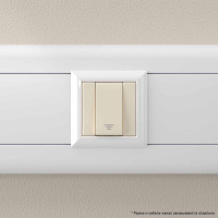 Кнопка модульная 1мод. Avanti "Ванильная дымка" 16А беж.  4405151