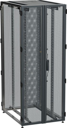 Шкаф серверный 19дюйм 42U 800х1200мм двухствор. чер. by ZPAS РФ  ZP05-42U-0812-P2P-R