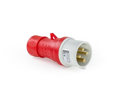 Корпус с вилкой стандарт CEE 4х16А (3P+E) 400В  ECE416V5FU