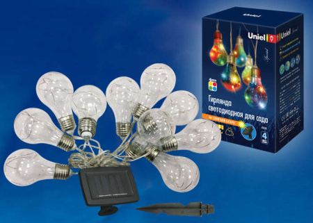 Гирлянда садовая USL-S-126/PT4000 BULBS IP44 солнечная батарея  UL-00003332