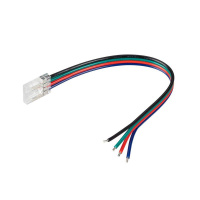 Коннектор COB-RGB-10mm-4pin-STW-L150 Лента-Провод  042064 Коннектор COB-RGB-10mm-4pin-STW-L150 Лента-Провод  042064