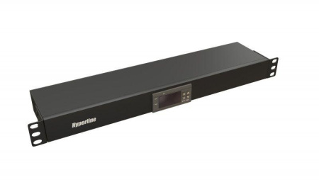 Панель микропроцессорная контрольная TMP-230V/2w-RAL9004 1U для всех шкафов 19дюйм подключение до двух устройств датчик температуры кабель питания черн. RAL 9004  517045