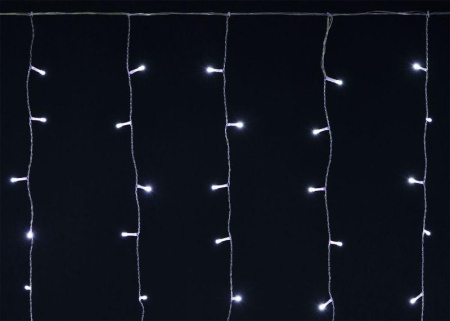 Гирлянда "Бахрома" 4.5х0.7м 200LED бел. IP44 провод прозр. 230В транзит  LGDU301-2-200-L3-T-S-44