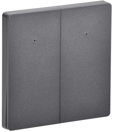 Выключатель 2-кл. СП 16А с нейтр. WIFI+BLE iTEQ SMART сер.  IT-SM2NWBI-K03