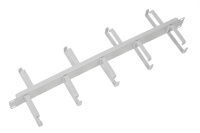 Органайзер кабельный горизонтальный ГКО-1-9 1U Ш=19дюйм Г=154.2мм двухсторон. кольца  1258994