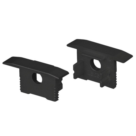 Заглушка SL-SLIM-H13M-F25 BLACK с отверстием пластик  037515