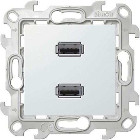 Розетка USB 2-м СП  24 IP20 коннектор механизм бел.  2411090-030