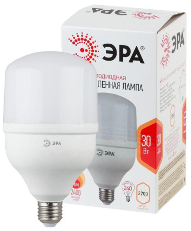 Лампа светодиодная высокомощная STD LED POWER T100-30W-2700-E27 30Вт T100 колокол 2700К тепл. бел. E27 2400лм  Б0027002