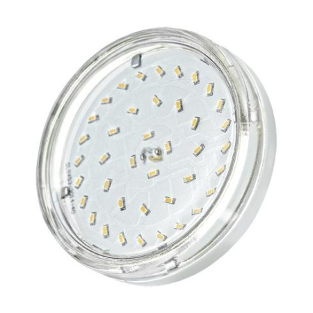 Лампа светодиодная PLED-ECO 6Вт таблетка прозрачная 3000К тепл. бел. GX53 510лм 230В  2851970
